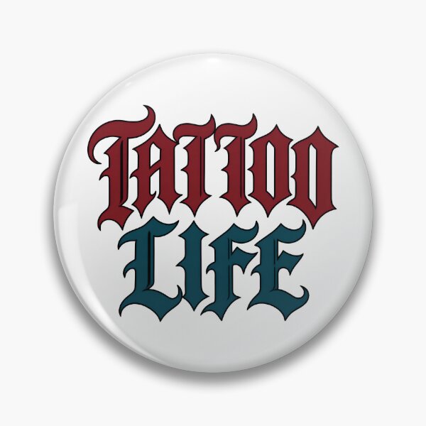 Item preview, Tattoo Life Blackletter Gothic Tattoo Lover Design designed and sold by TeeTimeTreasure.
