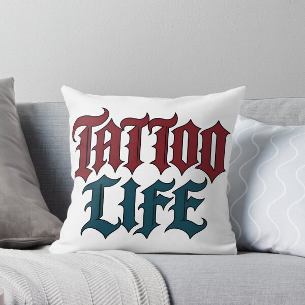 Item preview, Tattoo Life Blackletter Gothic Tattoo Lover Design designed and sold by TeeTimeTreasure.