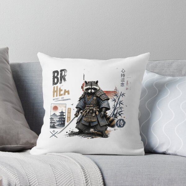 Item preview, Raccoon Samurai Warrior Mindset Belief Nature Honor Freedom designed and sold by SkeletonsDanger.