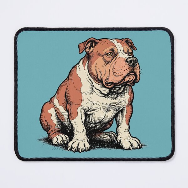 Item preview, The Iron Jowl: Vintage American Staffordshire Terrier Art Print designed and sold by FreiherrPK.