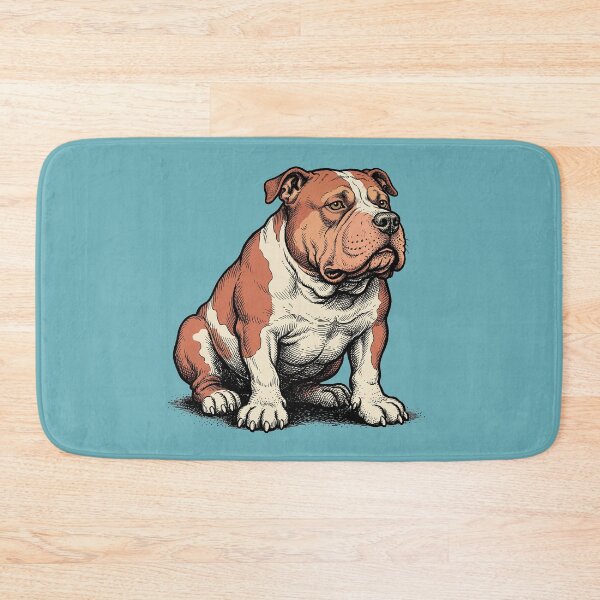 Item preview, The Iron Jowl: Vintage American Staffordshire Terrier Art Print designed and sold by FreiherrPK.