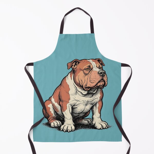 Item preview, The Iron Jowl: Vintage American Staffordshire Terrier Art Print designed and sold by FreiherrPK.