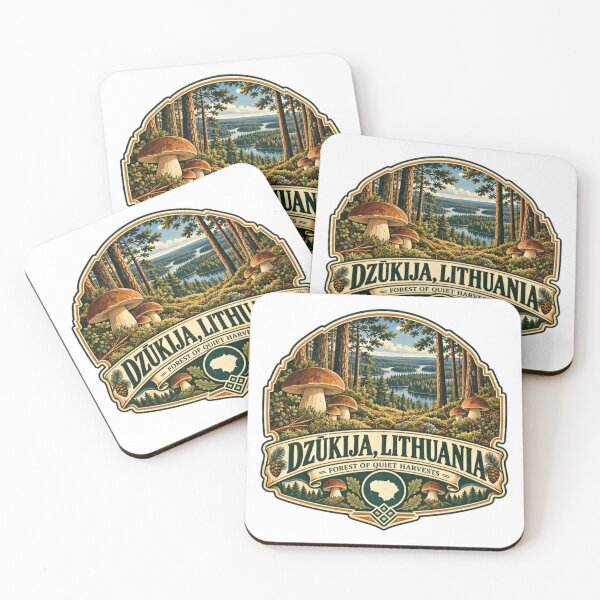 Item preview, Dzūkija, Lithuania Forest Of Quiet Harvests Mushroom Picking Forager designed and sold by Star3NowForMe.