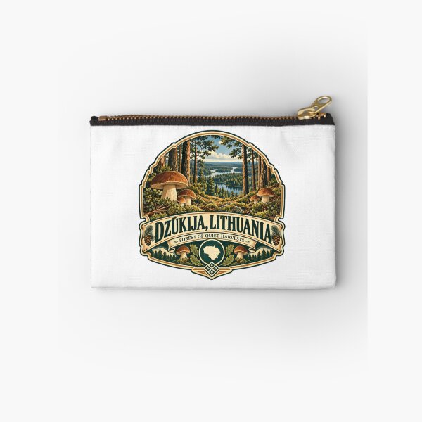 Item preview, Dzūkija, Lithuania Forest Of Quiet Harvests Mushroom Picking Forager designed and sold by Star3NowForMe.