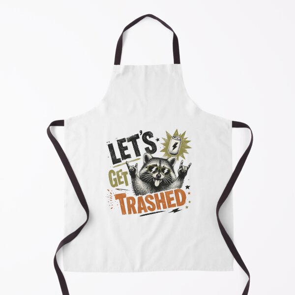 Item preview, Let's Get Trashed Raccoon Party Animal Funny Humor designed and sold by SkeletonsDanger.