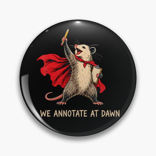 Item preview, We Annotate At Dawn English Teacher Funny Opossum Reader designed and sold by serialcarachts.