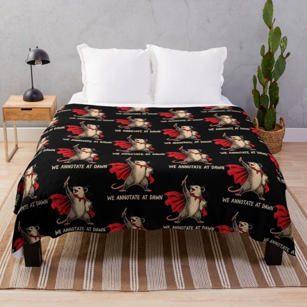Item preview, We Annotate At Dawn English Teacher Funny Opossum Reader designed and sold by serialcarachts.