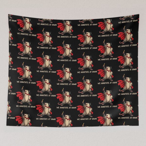 Item preview, We Annotate At Dawn English Teacher Funny Opossum Reader designed and sold by serialcarachts.