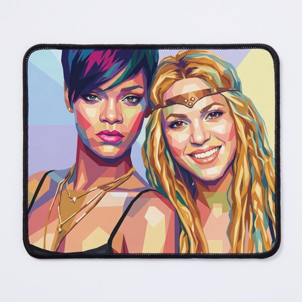 Item preview, Rihanna and Shakira Wpap Pop Art designed and sold by SiksisArt.