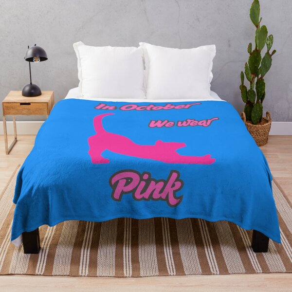 Item preview, In October We Wear Pink Cute Cat Breast Cancer Awareness Design designed and sold by Evelashop.