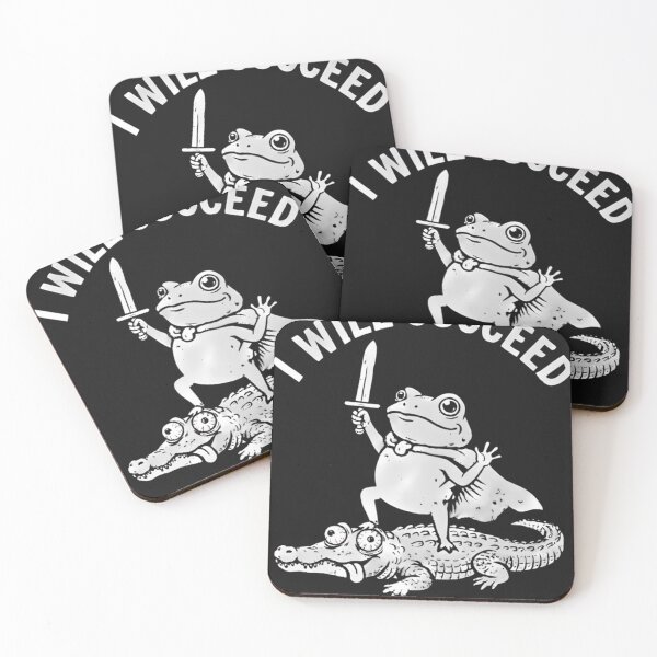 Item preview, I Will Succeed Because I Am Insane Funny Frog  designed and sold by vybrnthouse.