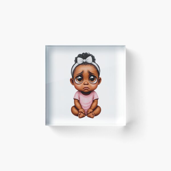 Item preview, Ebony Baby Girl Sad: Tender Eyes Collection  designed and sold by EscapeArtist13.