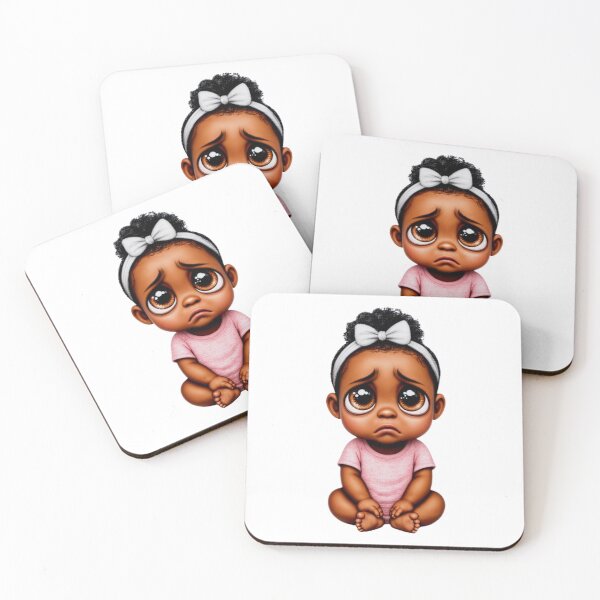 Item preview, Ebony Baby Girl Sad: Tender Eyes Collection  designed and sold by EscapeArtist13.