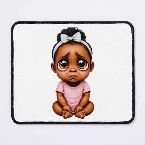 Item preview, Ebony Baby Girl Sad: Tender Eyes Collection designed and sold by EscapeArtist13.