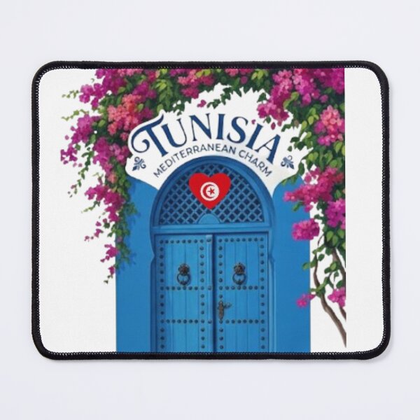 Item preview, Sidi Bou Said Blue Door & Bougainvillea - Traditional Tunisian Architecture designed and sold by Salma.Store.