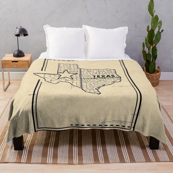Item preview, Vintage Texas Map Lone Star Geometric Line Art designed and sold by chaaval.