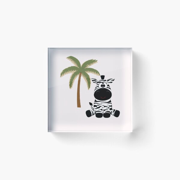 Item preview, Zebra Under a Palm Tree designed and sold by Chameleon by Ewa .