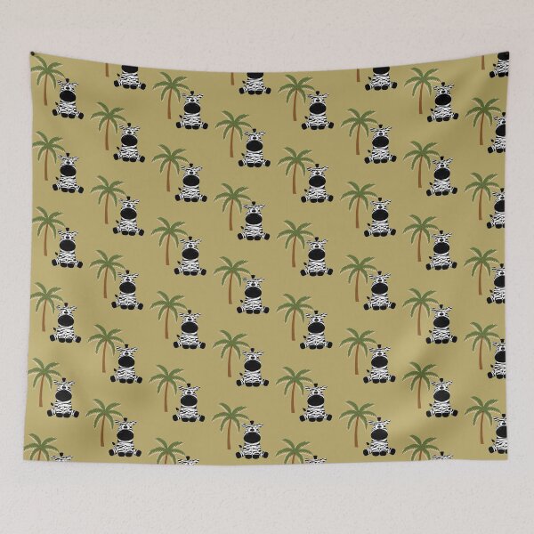 Item preview, Zebra Under a Palm Tree designed and sold by Chameleon by Ewa .