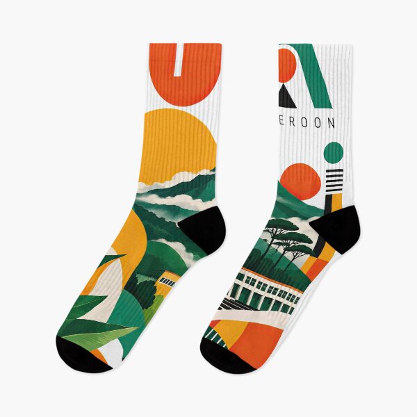 Item preview, Colorful geometric poster illustration featuring the Cameroon la designed and sold by ckybe.