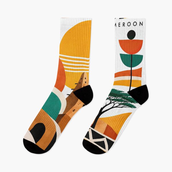 Item preview, Abstract geometric travel poster featuring the word Maroua designed and sold by ckybe.