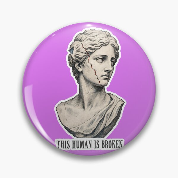 Item preview, This Human Is Broken Cracked Statue Art designed and sold by NuretroStudio.