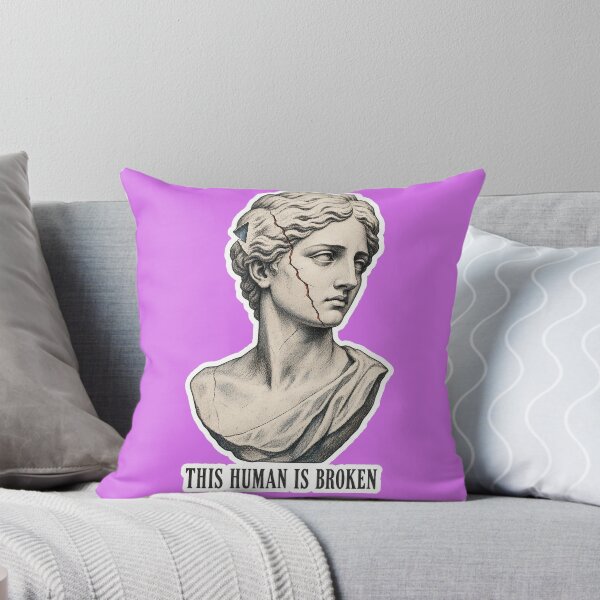Item preview, This Human Is Broken Cracked Statue Art designed and sold by NuretroStudio.
