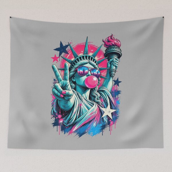Item preview, Statue of Liberty Bubblegum Pop Art designed and sold by ElizBurkes.