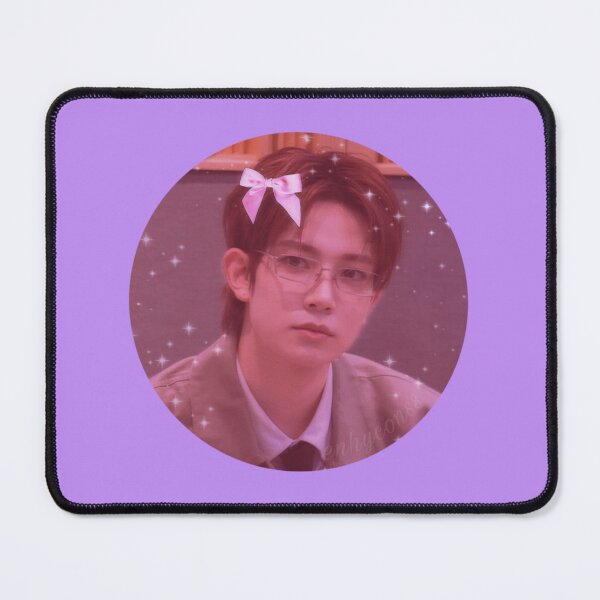 Item preview, HEESEUNG Pink ribbon- Big icon Lavender version designed and sold by Enhyconss.