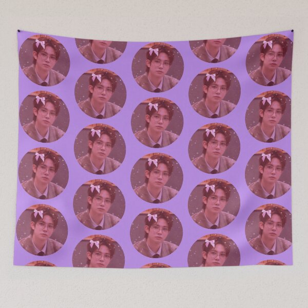 Item preview, HEESEUNG Pink ribbon- Big icon Lavender version designed and sold by Enhyconss.