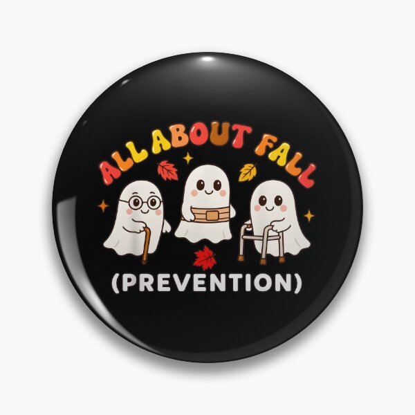 Item preview, Cute Ghost "All About Fall (Prevention)" Halloween Art designed and sold by OlyvieArt.