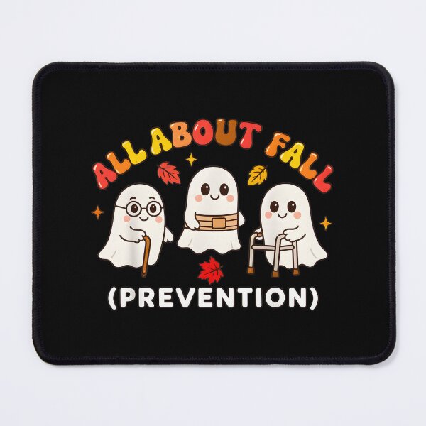 Item preview, Cute Ghost "All About Fall (Prevention)" Halloween Art designed and sold by OlyvieArt.
