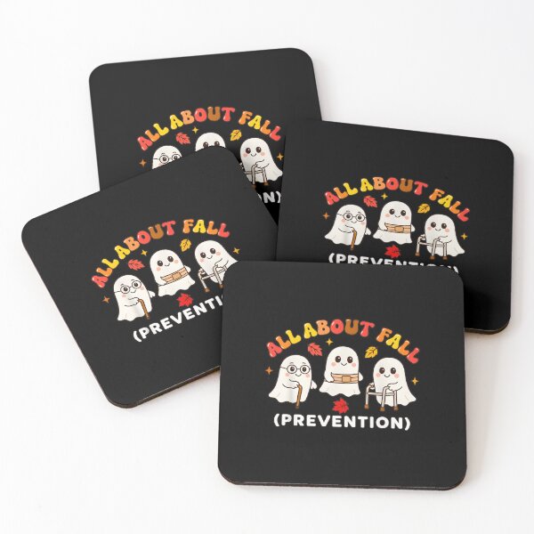 Item preview, Cute Ghost "All About Fall (Prevention)" Halloween Art designed and sold by OlyvieArt.