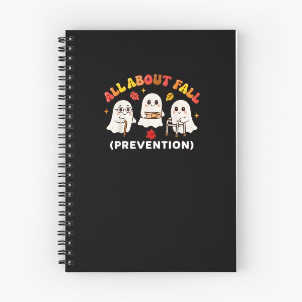 Item preview, Cute Ghost "All About Fall (Prevention)" Halloween Art designed and sold by OlyvieArt.