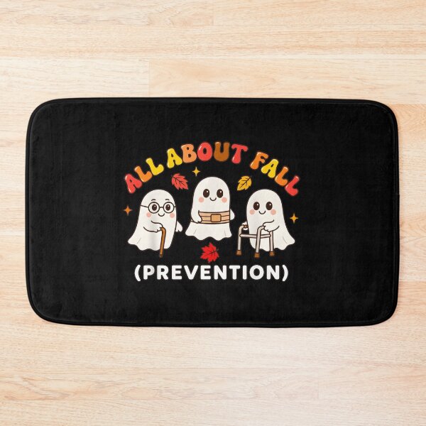Item preview, Cute Ghost "All About Fall (Prevention)" Halloween Art designed and sold by OlyvieArt.