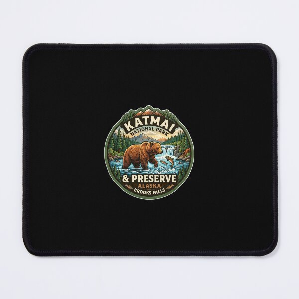Item preview, Katmai National Park Alaska Brooks Falls designed and sold by TulipaGraphics.