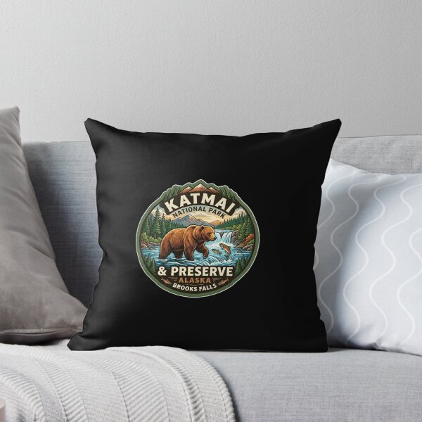 Item preview, Katmai National Park  Alaska Brooks Falls designed and sold by TulipaGraphics.