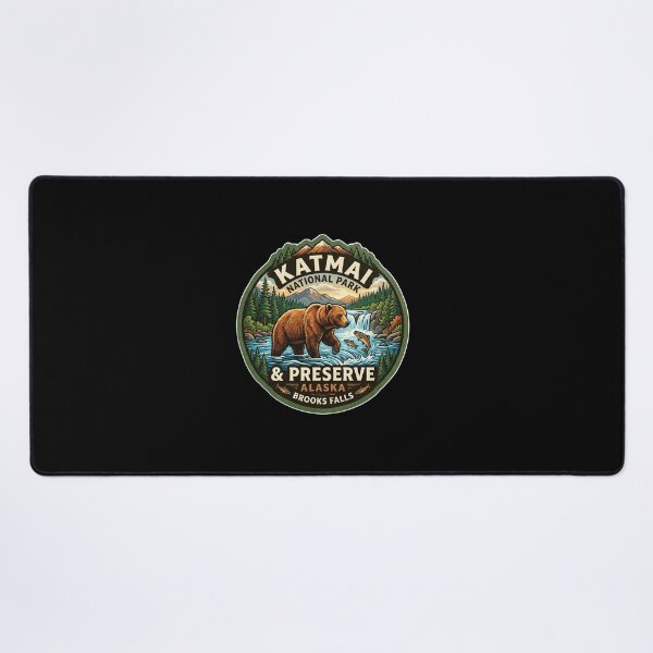 Item preview, Katmai National Park Alaska Brooks Falls designed and sold by TulipaGraphics.