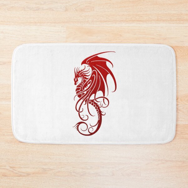 Item preview, Flying Red Tribal Dragon Art with Dynamic Tribal Patterns and Bold Design designed and sold by laxxers.