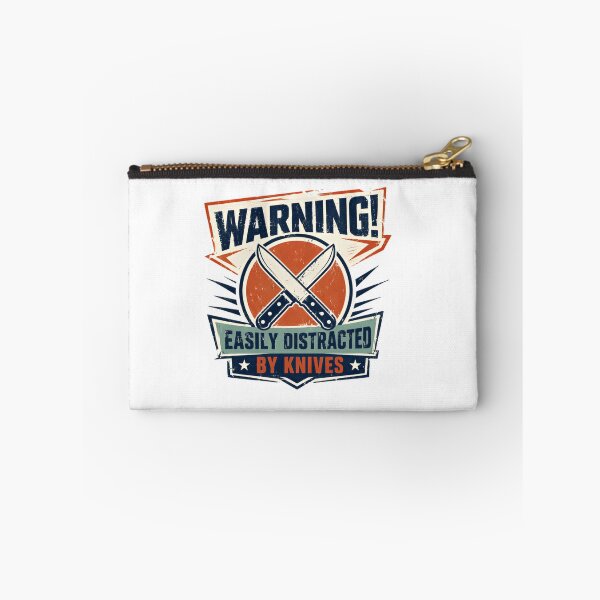 Item preview, Warning! Easily Distracted By Knives Blade Collector Chef Hunter Gift designed and sold by JonesFlora2025.