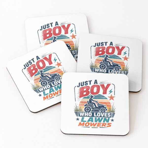 Item preview, Just A Boy Who Loves Lawn Mowers Mowing Yard Work Kids designed and sold by RetroMini2026.