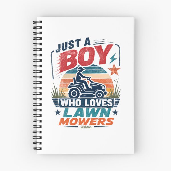 Item preview, Just A Boy Who Loves Lawn Mowers Mowing Yard Work Kids designed and sold by RetroMini2026.