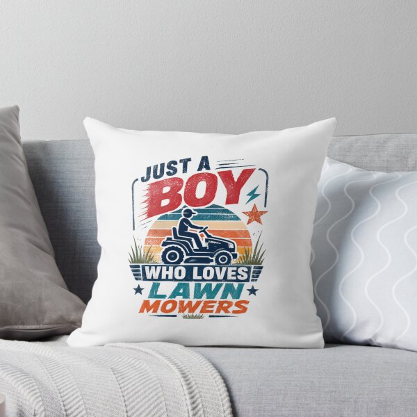 Item preview, Just A Boy Who Loves Lawn Mowers Mowing Yard Work Kids designed and sold by RetroMini2026.