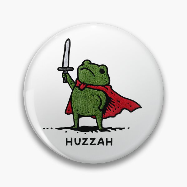 Item preview, Huzzah Frog With Sword designed and sold by vybrnthouse.