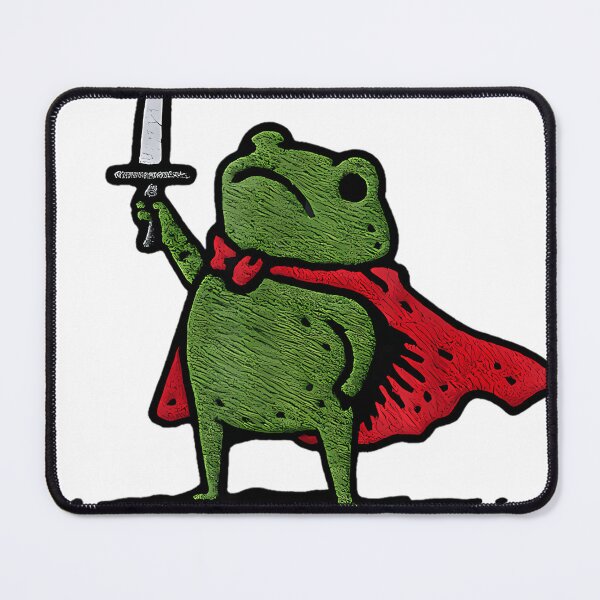 Item preview, Huzzah Frog With Sword designed and sold by vybrnthouse.