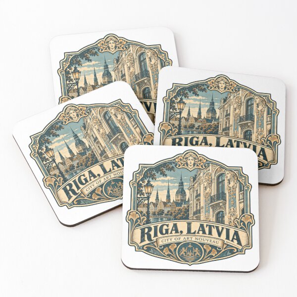 Item preview, Riga Latvia City Of Art Nouveau European Architecture Travel Souvenir designed and sold by Simsimah26Parks.