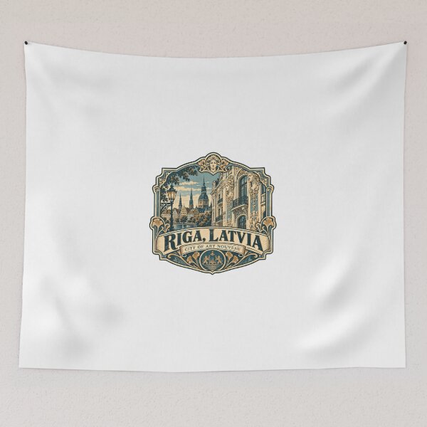 Item preview, Riga Latvia City Of Art Nouveau European Architecture Travel Souvenir designed and sold by Simsimah26Parks.