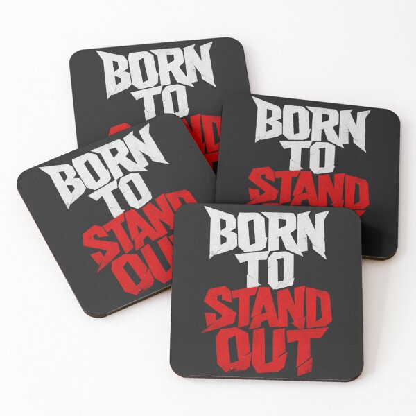 Item preview, Born To Stand Out Bold Typography Design | Motivational Rebel Quote Art | Streetwear Gift For Him designed and sold by StyxIND.