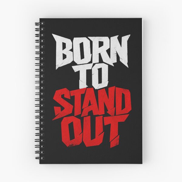 Item preview, Born To Stand Out Bold Typography Design | Motivational Rebel Quote Art | Streetwear Gift For Him designed and sold by StyxIND.