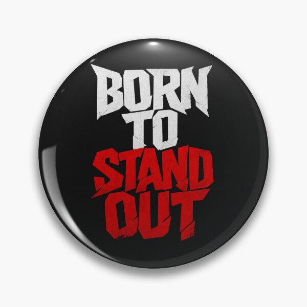 Item preview, Born To Stand Out Bold Typography Design | Motivational Rebel Quote Art | Streetwear Gift For Him designed and sold by StyxIND.
