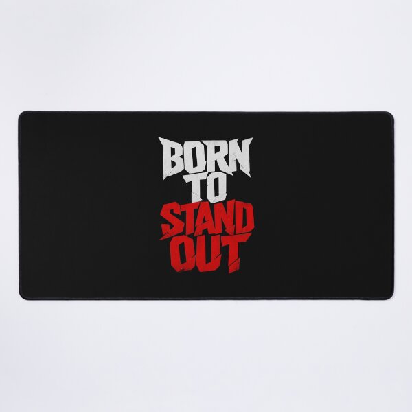 Item preview, Born To Stand Out Bold Typography Design | Motivational Rebel Quote Art | Streetwear Gift For Him designed and sold by StyxIND.